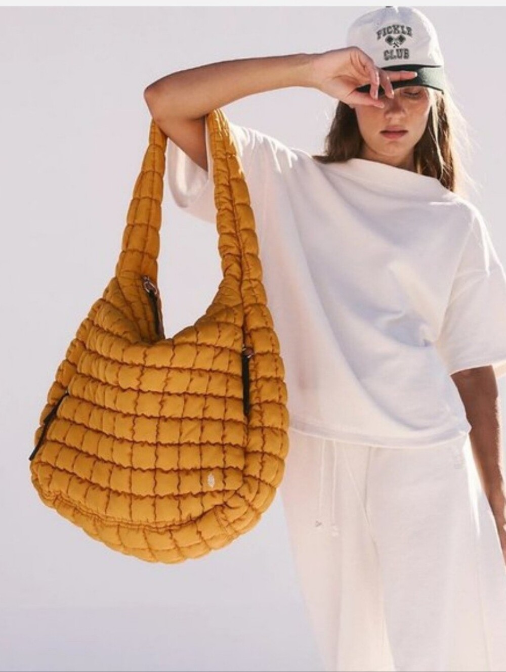 Free People FP Movement Quilted Carryall - Golden Sunrise - Picture 7 of 8